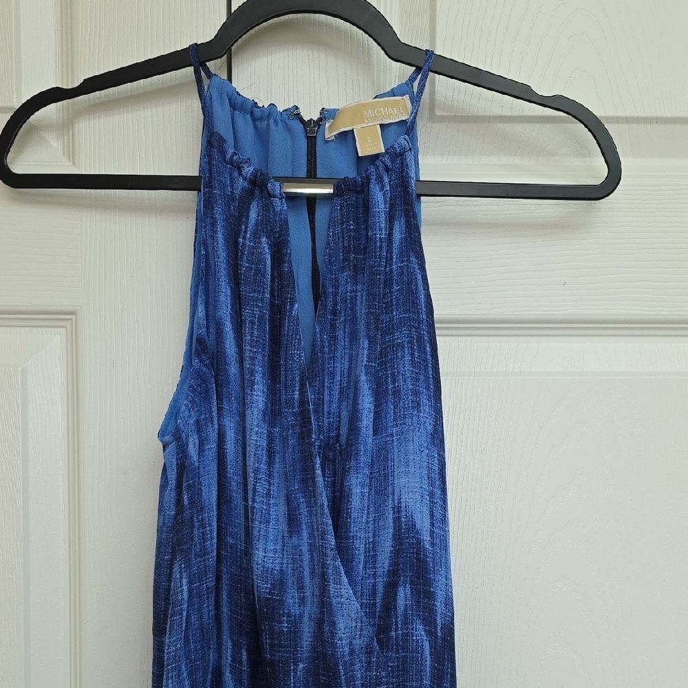 Michael Kors Blue High Low Dress - Picture 2 of 9